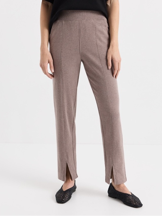 Pact Pants - Pact Organic Airplane Tapered Leg Pants Deep Taupe Heather - Large